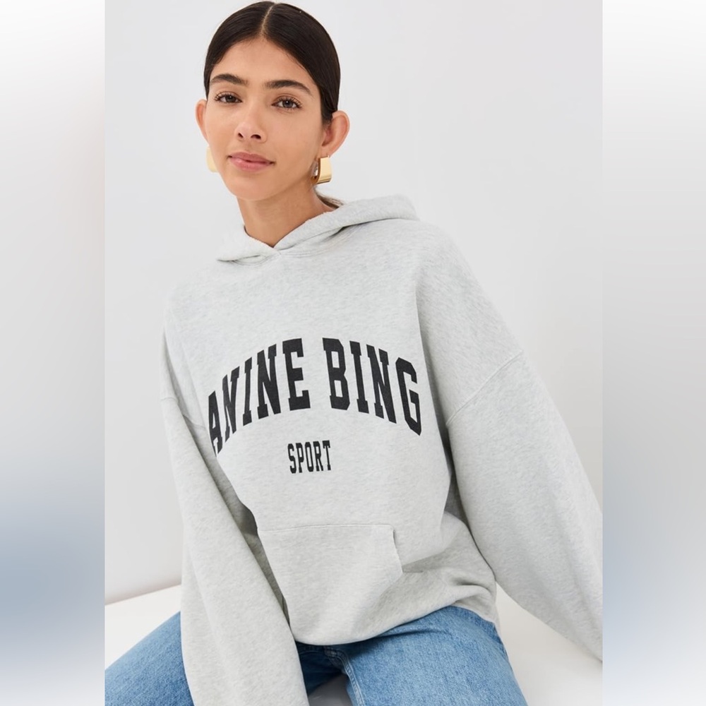 ANINE BING HARVEY HOODED SWEATSHIRT